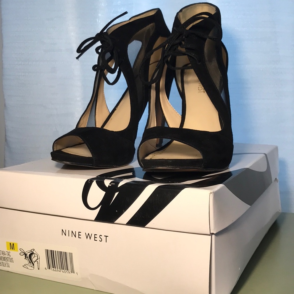 Nine West lace up heels
